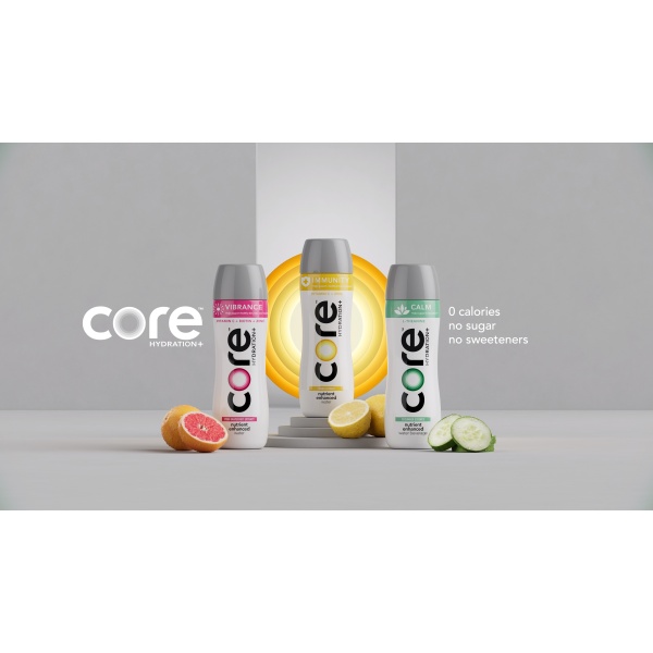 CORE Hydration+ Calm, Cucumber Essence Water, 700ml (12 Pack)