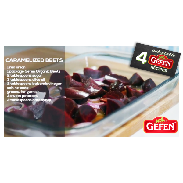 Gefen Red Beets, Whole, Peeled, Cooked, 500g (3 Pack)