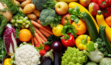 Different fruits and vegetables
